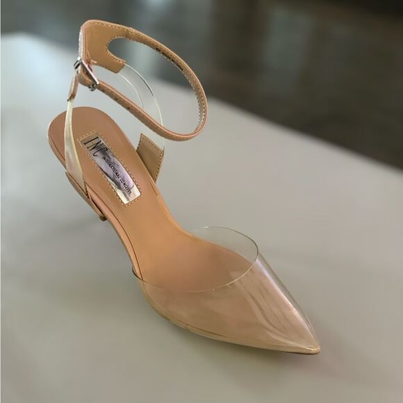 INC International Concepts Women’s Kaija Clear Vinyl Pointed Toe Evening Pumps - Picture 8 of 14